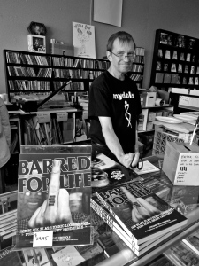 Vinyl Edge owner Chuck Roast