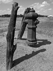 Remnants of Camp Hearne, TX, including the fire hydrants, shot by David Ensminger
